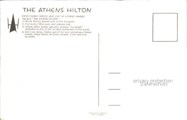Athens Athen Hilton Hotel Acropolis Swimming Pool Ha – Bild 2