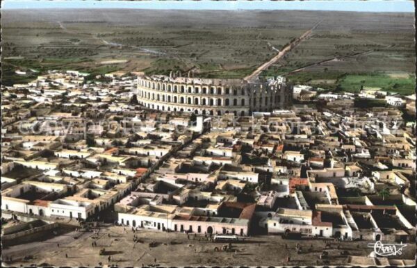 El-Djem Le Colisee vue aerienne