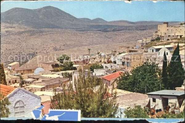 Safad Galilaea Partial view and view of the Mountains
