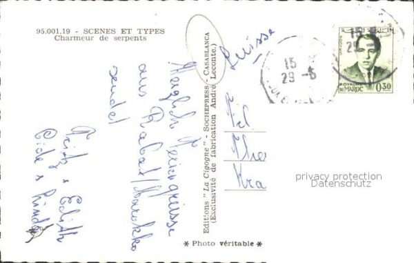 Casablanca Charmeur de serpents Scenes et Types – Bild 2