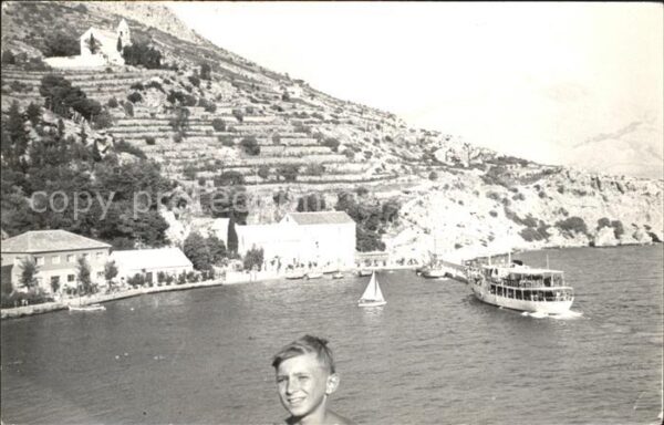 Croatia Kroatien Schiffsankunft Junge