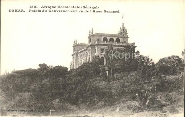 Dakar Palais du Gouvernement vu de l'Anse Ber