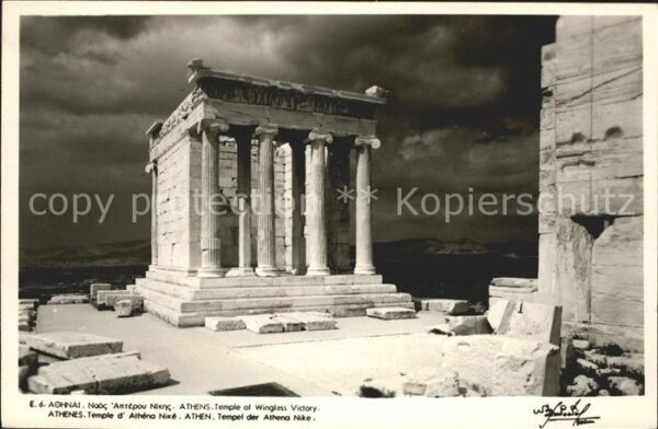 Athens Athen Tempel der Athena Nike Akropolis Ruinen