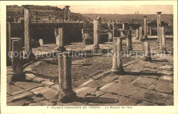 Timgad Ruines Romaines Le Marche Historische S