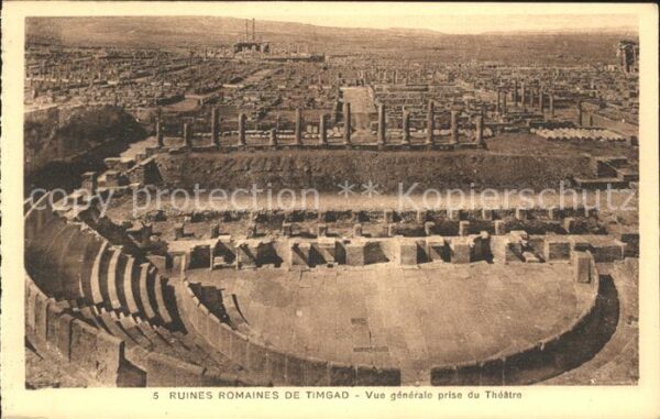 Timgad Ruines Romaines Theatre Historische Stä