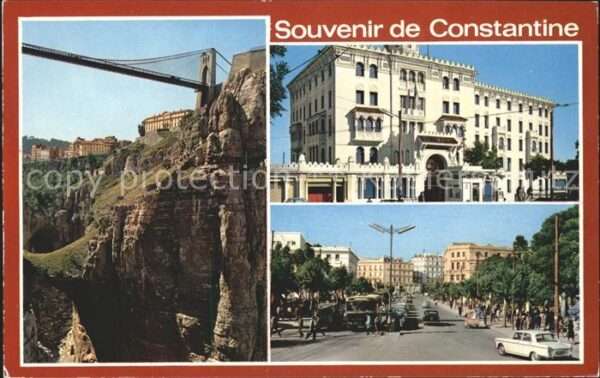 Constantine Algerien Gorges du Rhummel vues partielles