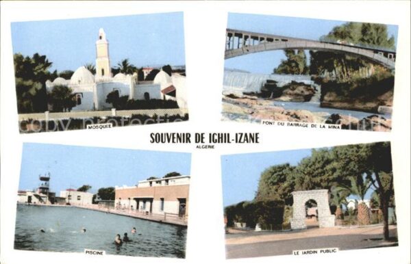 Ighil Izane Mosquee Pont du Barrage Piscine Jardin