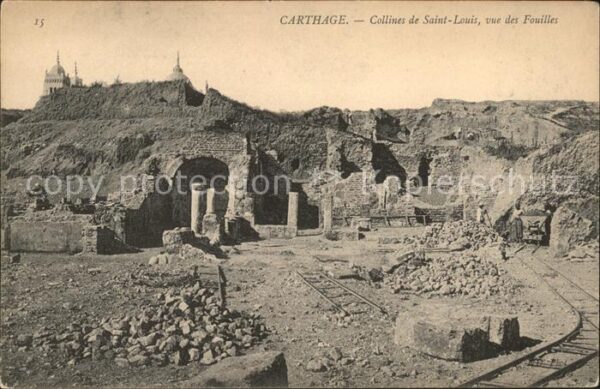 Carthage Karthago Collines de Saint Louis vue des Fouille