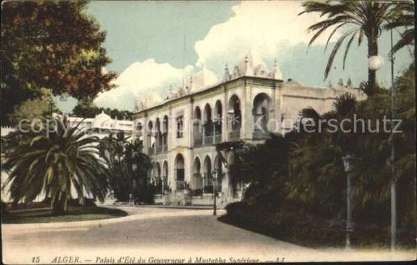 Alger Algerien Palais d_Ete du Gouverneur a Mustapha S
