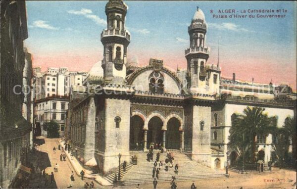 Alger Algerien Cathedrale et Palais d_Hiver du Gouvern