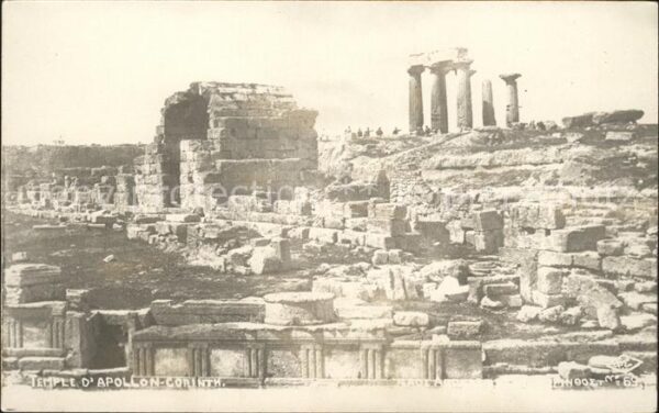 Corinth Korinth Temple d_Apollon Ruinen Historische Stä