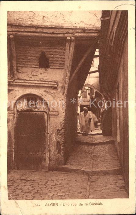 Alger Algerien Une Rue de la Casbah
