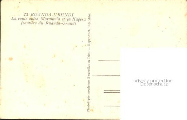 Ruanda Route entre Moramvia et la Kagera front – Bild 2