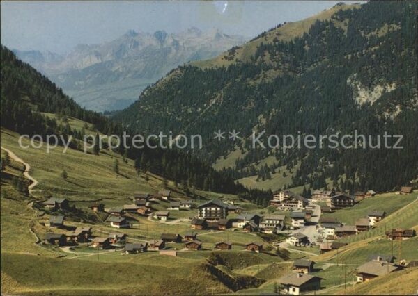 Malbun Panorama Blick zum Alpstein