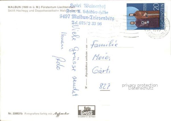 Malbun Skilift Hochegg Doppelsesselbahn Alpenp – Bild 2
