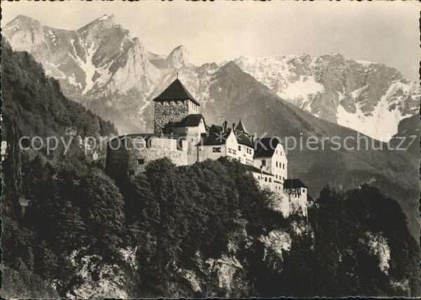 Vaduz Schloss Alpenpanorama