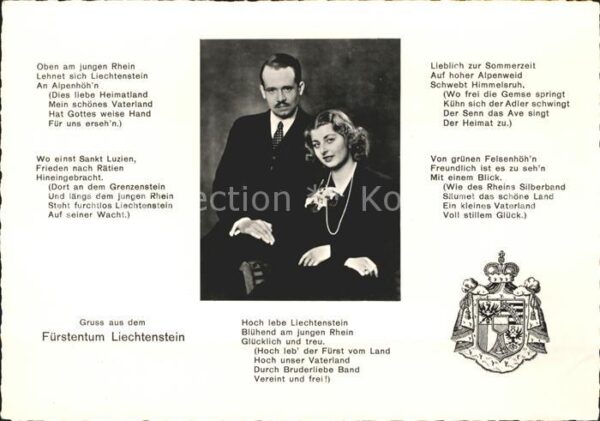 Persoenlichkeiten Prinzenpaar Fürstentum Liechtenstein Wa