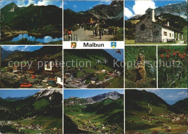 Malbun Bergsee Friedenskapelle Murmeltier Alpe