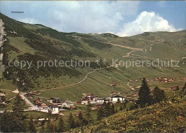 Malbun Panorama mit Sareisergrat