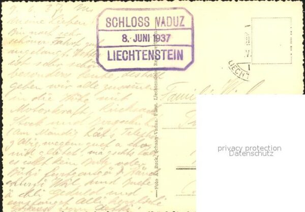 Vaduz Schloss mit Alpen – Bild 2