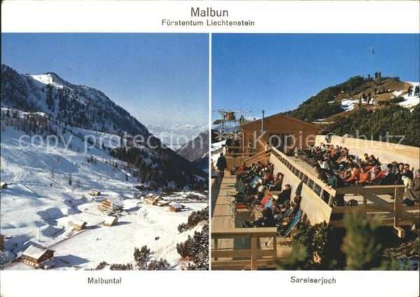 Malbun Panorama Malbuntal Sareiserjoch Sonnent