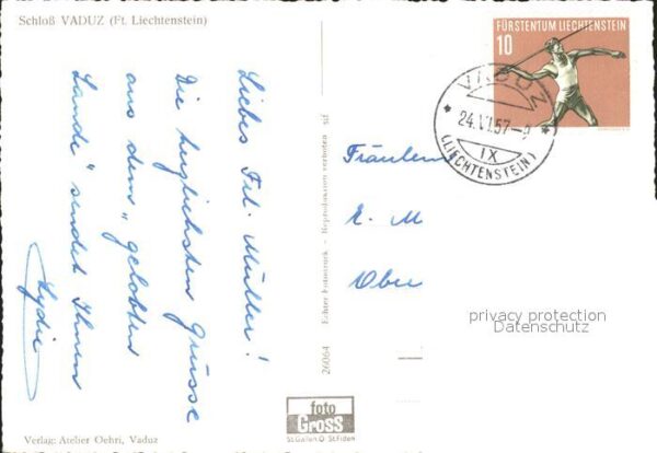 Vaduz Schloss mit Falknis Rätikon – Bild 2
