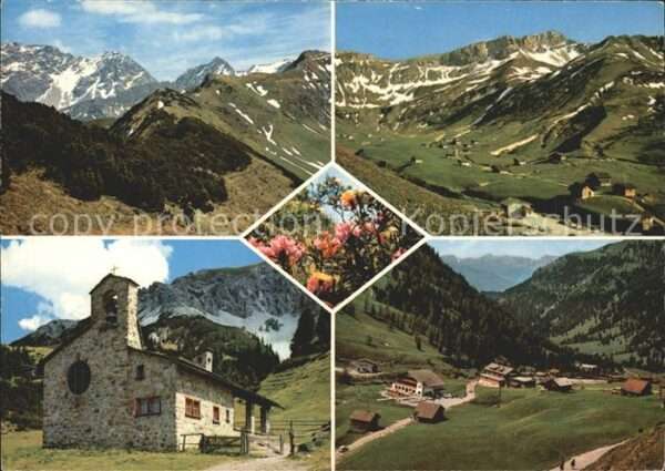 Malbun Alpenpanorama Friedenskapelle Alpenblum