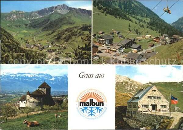 Malbun Panorama mit Augstenberg Hotels Sesselb
