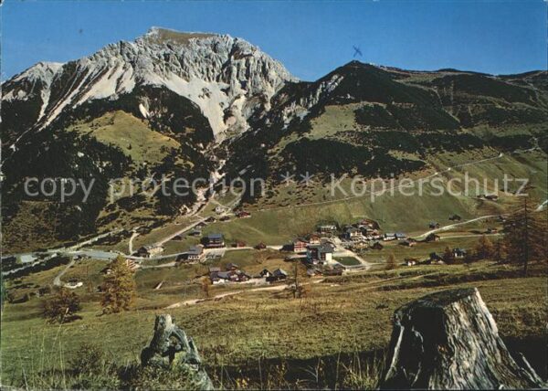 Malbun Panorama mit Doppelsesselbahn Sareiserj