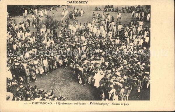 Porto-Novo Rejouissances publiques Volksbelustigun