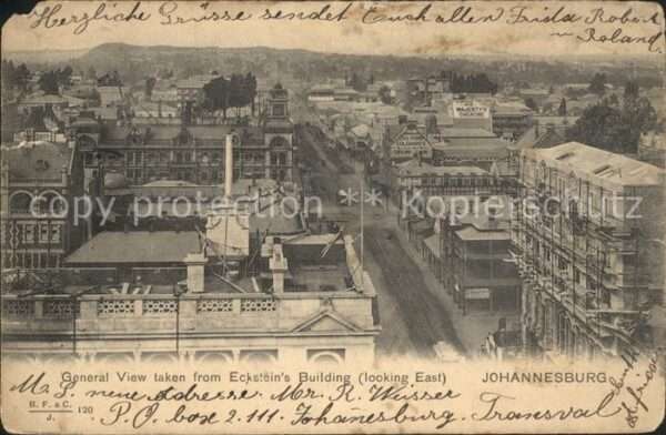 Johannesburg Gauteng General view taken from Ecksteins Build