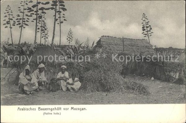 Mazagan Native huts Arabisches Bauerngehöft