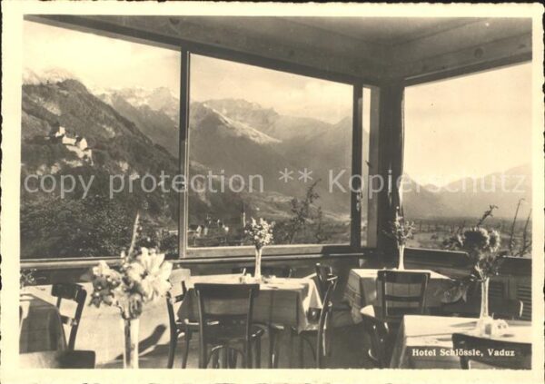 Vaduz Ausblick vom Hotel Schlössle