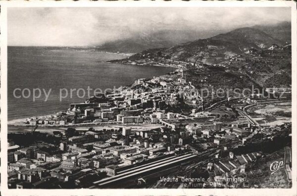 Ventimiglia Liguria Veduta generale e fiume Roia