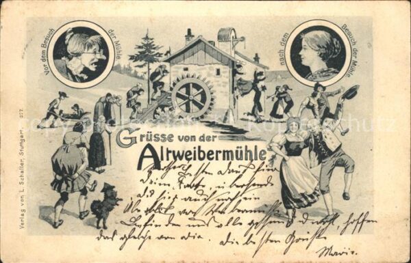 Altweibermuehle Verlag L. Schaller Stuttgart Nr. 277