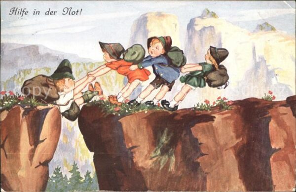 Verlag WS SB Nr. 9662/4 Bergwanderung Not Kinder