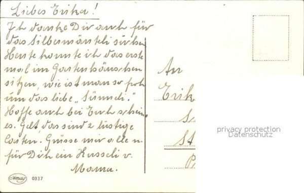 Kuenstlerkarte Margret Boriss Nr. 03377 Kinder Hut Luf – Bild 2