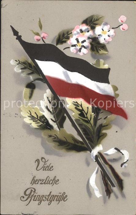 Schwarz Weiss Rot Pfingsten Blumen