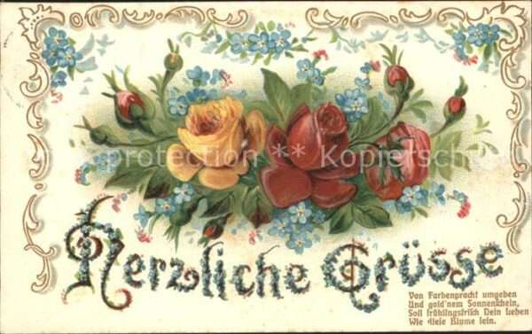 Rosen Gedicht Herzliche Grüsse