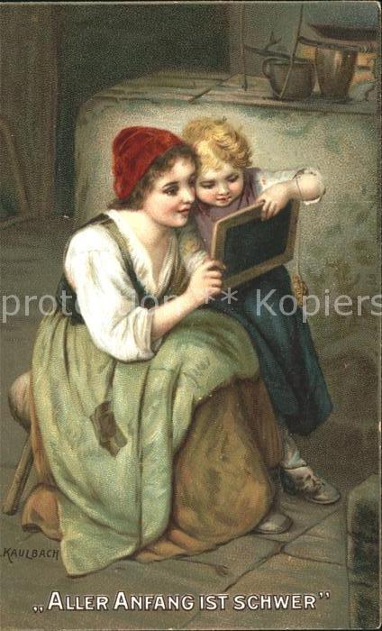 Kaulbach Hermann Nr. 10682 Aller Anfang ist schwer Kind