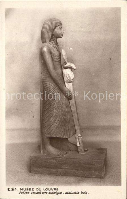 Skulpturen Pretre tenant une enseigne statuette bo