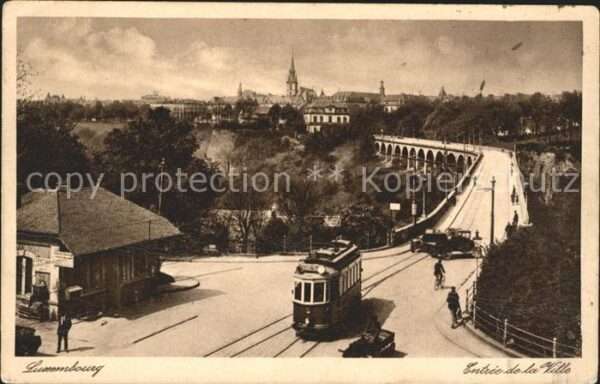 Strassenbahn Luxembourg Entree de la Ville