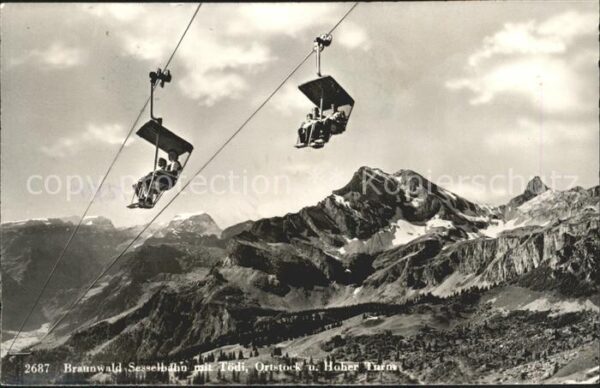 Sessellift Braunwald Tödi Ortstock Hoher Turm