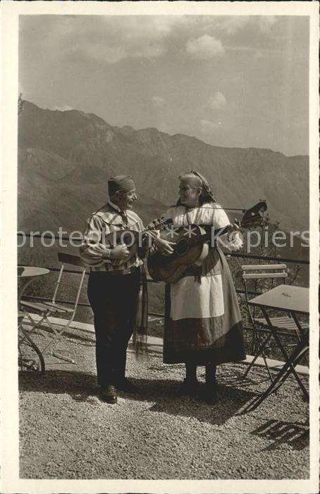 Gitarre Mann Frau Lugano
