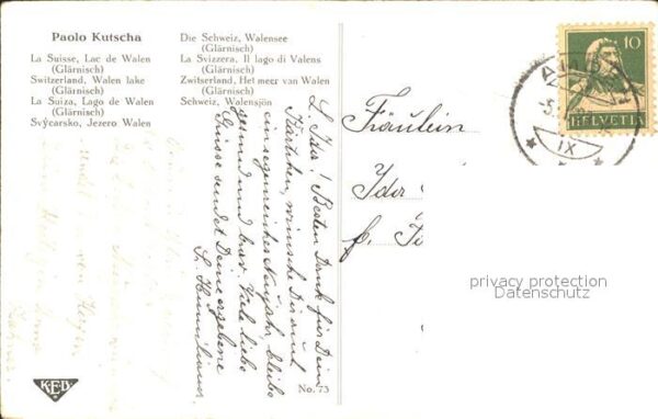 Kutscha Paolo Die Schweiz Walensee Boot Nr. 73 – Bild 2