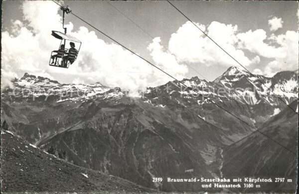 Sessellift Braunwald Kärpfstock Hausstock