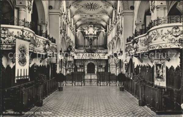 Kirchenorgel Mariastein Inneres der Kirche