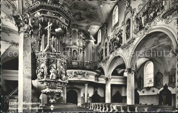 Kirchenorgel Mariastein Inneres der Basilika