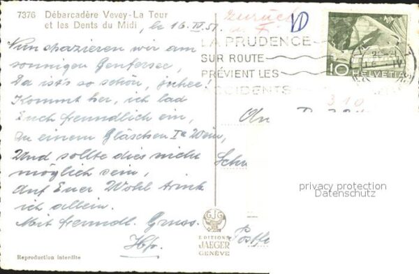 Dampfer Seitenrad Vevey- La Tour Dents du Midi – Bild 2