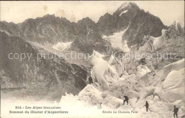 Gletscher Glacier d_Argentieres